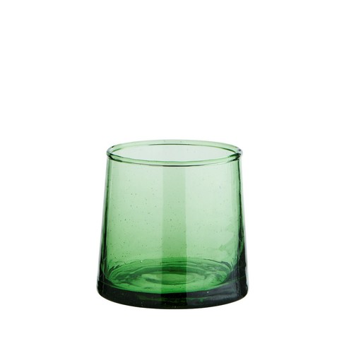 Small green recycled glass - small,