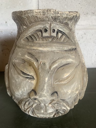 Carved alabaster twin faced - carved,
