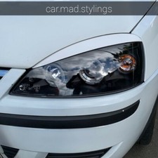 White Plastic Eyebrows to fit