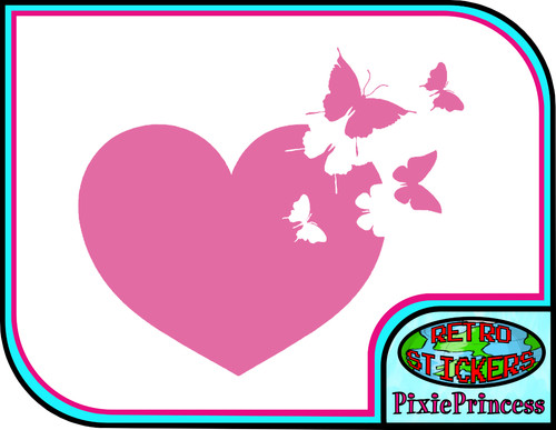 Butterfly heart vinyl - heart,