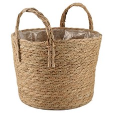 1 Piece Plant Pots Woven Plant Container Vase Wicker Trash G6G13747