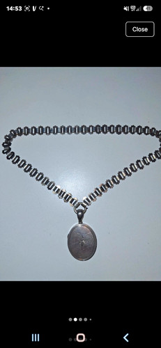 Antique bookchain collar - antique,