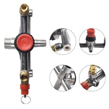 Air Compressor Pressure Valve Switch Control Manifold Regulator Gauges-Parts