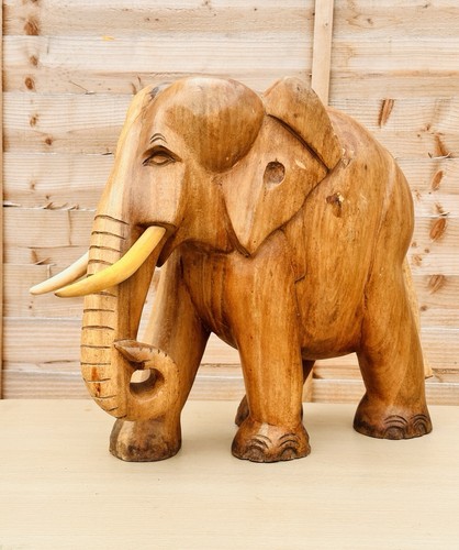 Hand carved wooden - wooden, elephant