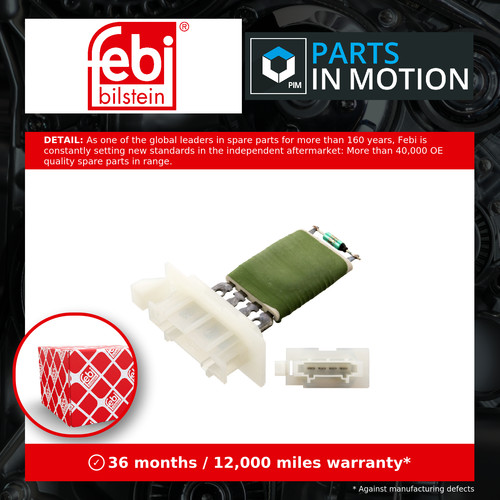 Heater blower resistor - heater,