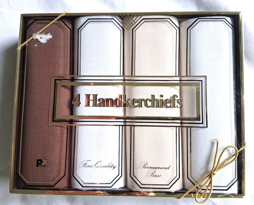 Vtg men handkerchiefs fine - vtg,