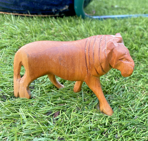 Hand carved vintage wooden - a,