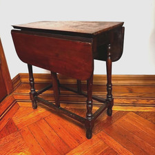 Antique Vintage Drop Leaf end