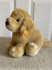 Steiff #079887 - Puppy Golden Retriever Lumpi Plush Dog Excellent Condition