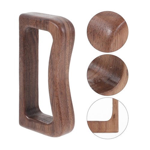 2pcs coffee color wooden grip - 2pcs,