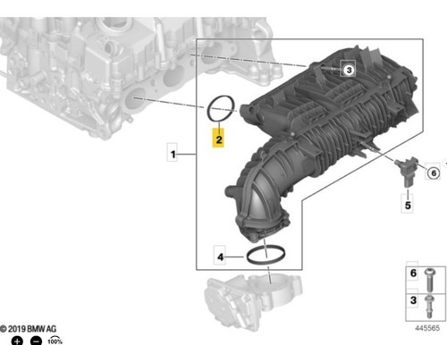 Genuine bmw inlet manifold - inlet,