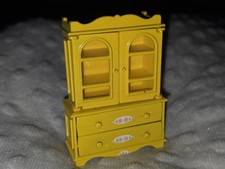 Vintage Mattel 1981 The Littles Doll House Metal Kitchen Cabinet Unit Cupboard