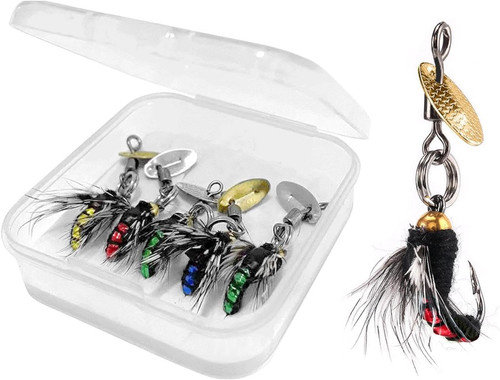 10pc fly fishing flies spinner - fishing,