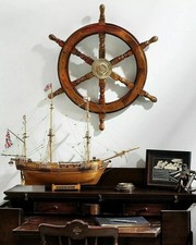 Vintage Brass Nautical Wooden