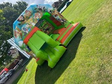 Jungle Bouncy Castle With Slide - Hire Only , Please Read Description