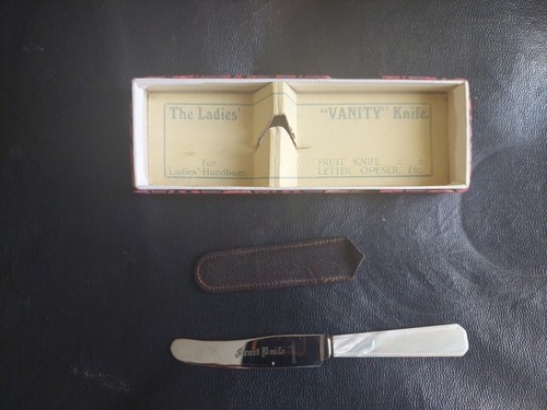 Vintage silver mother pearl - silver, of