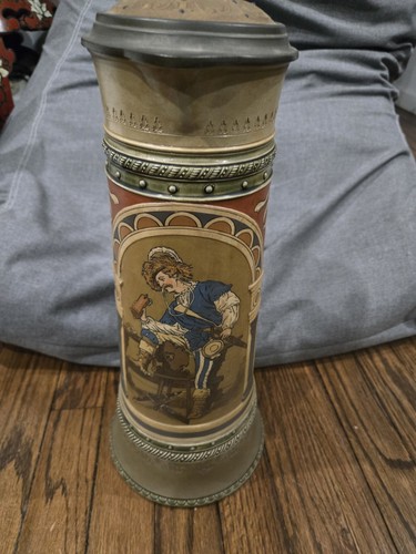 Rare antique mettlach liter - rare,