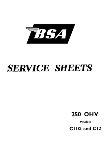 Bsa c11g c12 service - &,