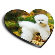Heart MDF Magnets - White