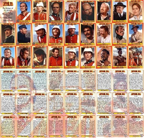 Zulu movie trading cards - zulu,