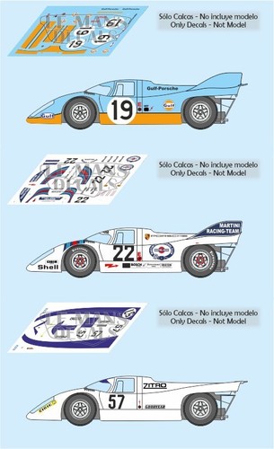 Decals porsche 917k mans - 917k, le
