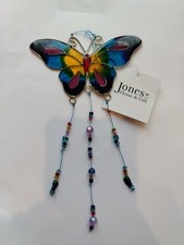 Butterfly Window Garden Suncatcher Hanging Garden Mobile Purple Tipped