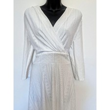 White embroidered summer dress