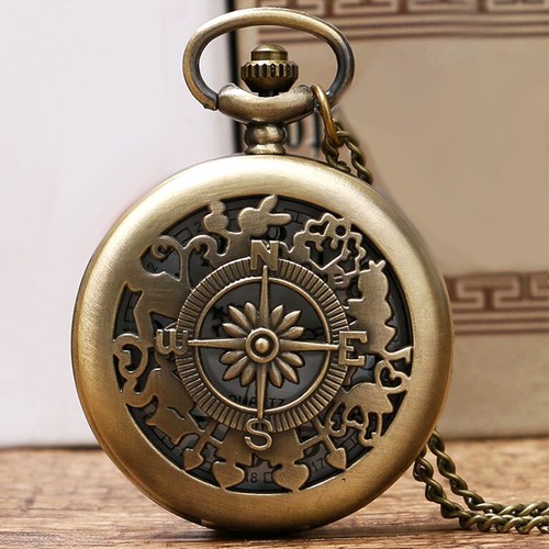 Vintage bronze alice compass - alice,