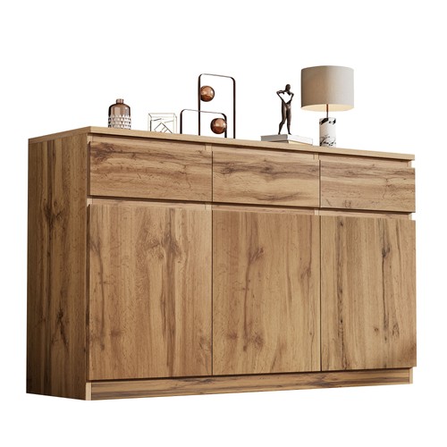 Oak sideboard buffet cabinet - sideboard,