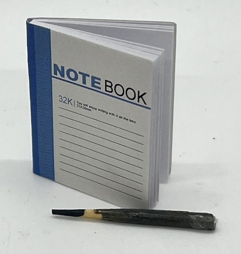 Dolls note book - and, pencil