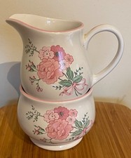 BOOTS - Rose Garden Milk Jug & Sugar Bowl - 1980s