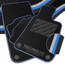 To fit Nissan 350 Z Coupe 2003-2008 Black Tailored Car Mats + Dual Trim [CMN]