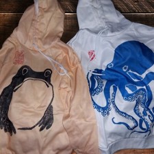 Japanese Design Hoodies For Women Japanese Art Frog Octopuss