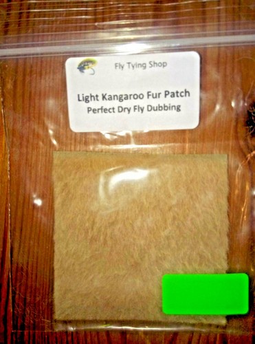 Light kangaroo fur patch - light,
