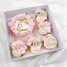 5 Pack Clear Lid Bento Cake & Cupcake Boxes Windowed Cupcakes Case Wedding Party