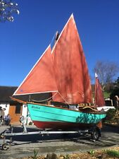 dradcombe dabber sailing dinghy (Delilah) with electric outboard, sails and oars