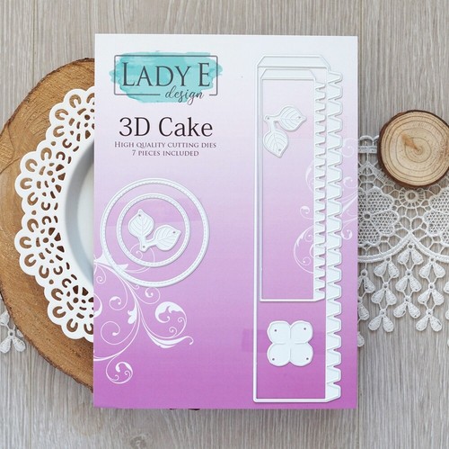Lady design cake - 3d, cutting