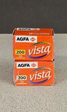 2 AGFA Vista Colour 35mm Film 200 ISD 24 Exp Expired 2003 Unused Sealed