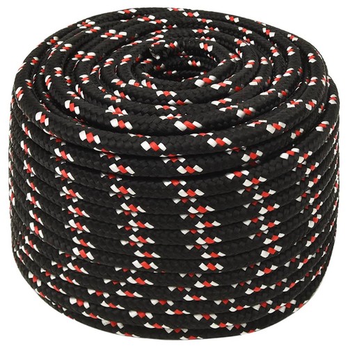 Boat rope black 100 m - mm,