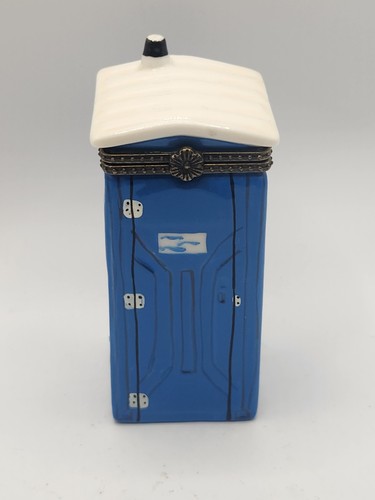 Vintage ceramic outhouse - ceramic,