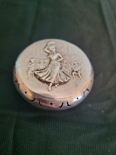 Sterling silver snuff box - sterling,