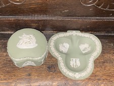 Vintage Wedgwood Jasperware Sage Green