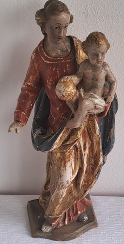 Antique our lady with child - antique,