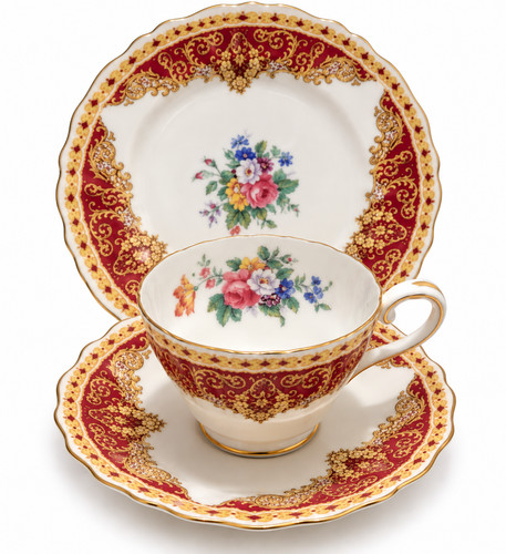 Vintage aynsley red gold - vintage,