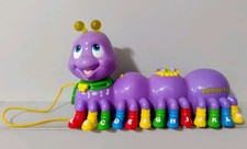 Vintage 2001 LeapFrog Alphabet Pal Interactive Musical Caterpillar Toy WORKS 