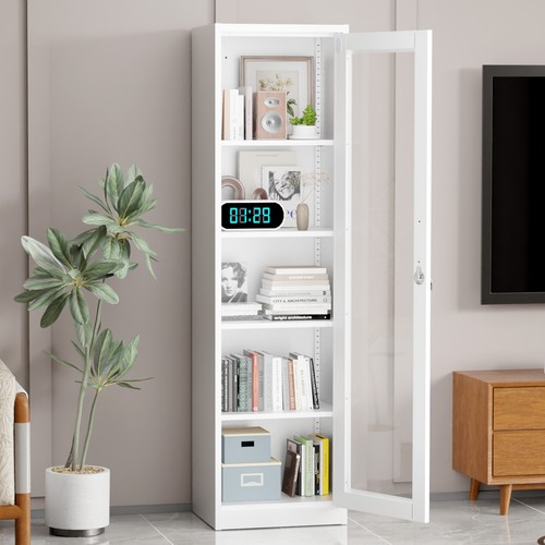 Metal cabinet with glass - metal,