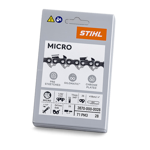 Stihl micro saw chain teeth - chain, 28