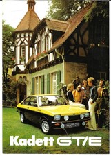 Opel Kadett C GT/E 1.9 1976 UK Market Single Sheet Sales Brochure FAIR