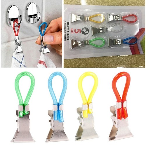 Pcs tea towel hanging clips - pcs,