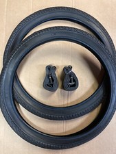 2 X  BMX / Junior 20 X 2.00 Ramp Tread Tyre And Tube Set